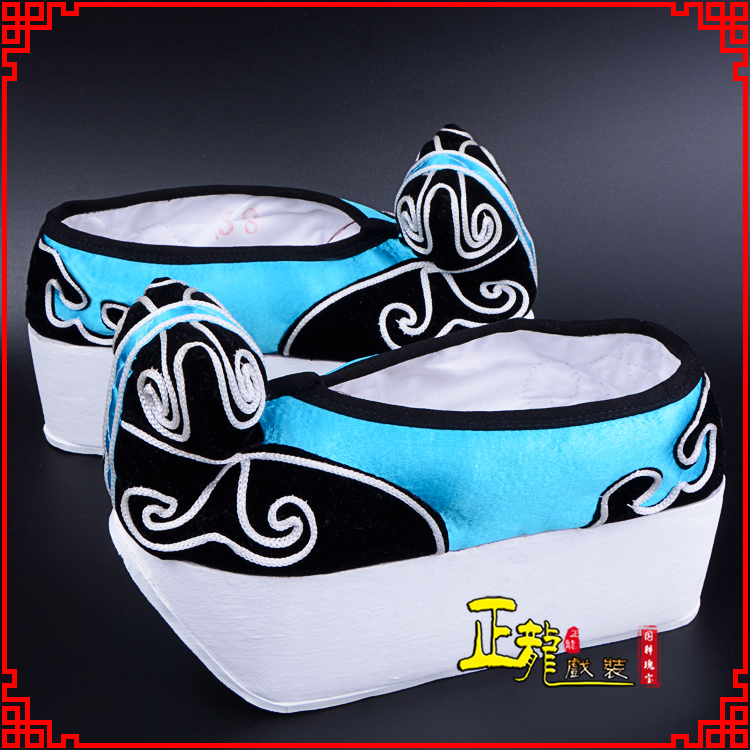 淮安京越剧黄梅戏古装男书生小生鞋云头鞋戏曲鞋云履 云头鞋